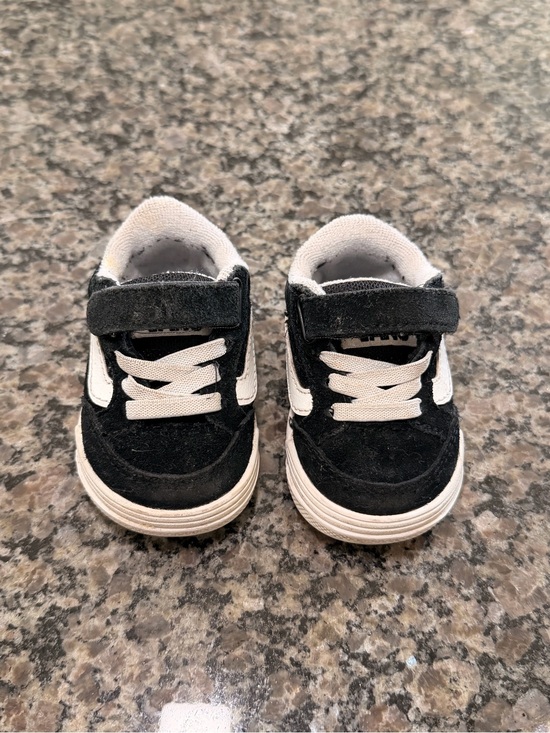 Vans Other - Vans Black and White Kids Velcro Sneakers